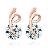 Swirl Crystal Earrings