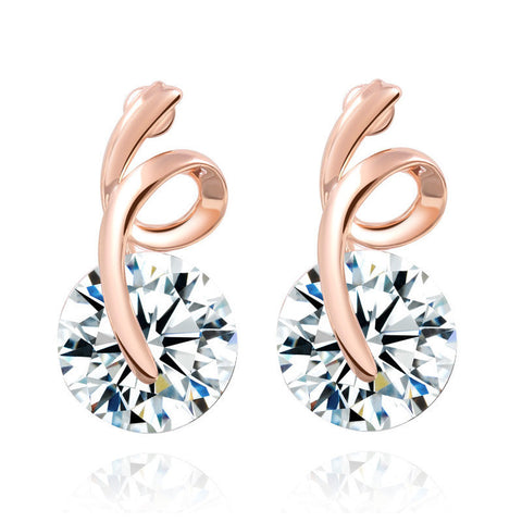 Swirl Crystal Earrings