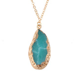 Modern Stone Pendant Necklace