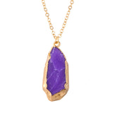 Modern Stone Pendant Necklace