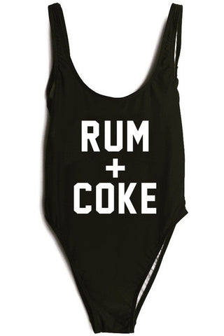 Rum + Coke Swimsuit  Black