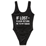 If Lost Swimsuit Black
