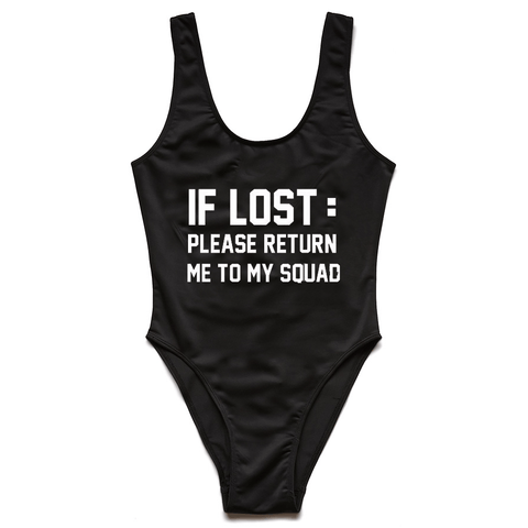 If Lost Swimsuit Black