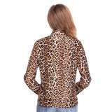 Denise Chiffon Leopard Top