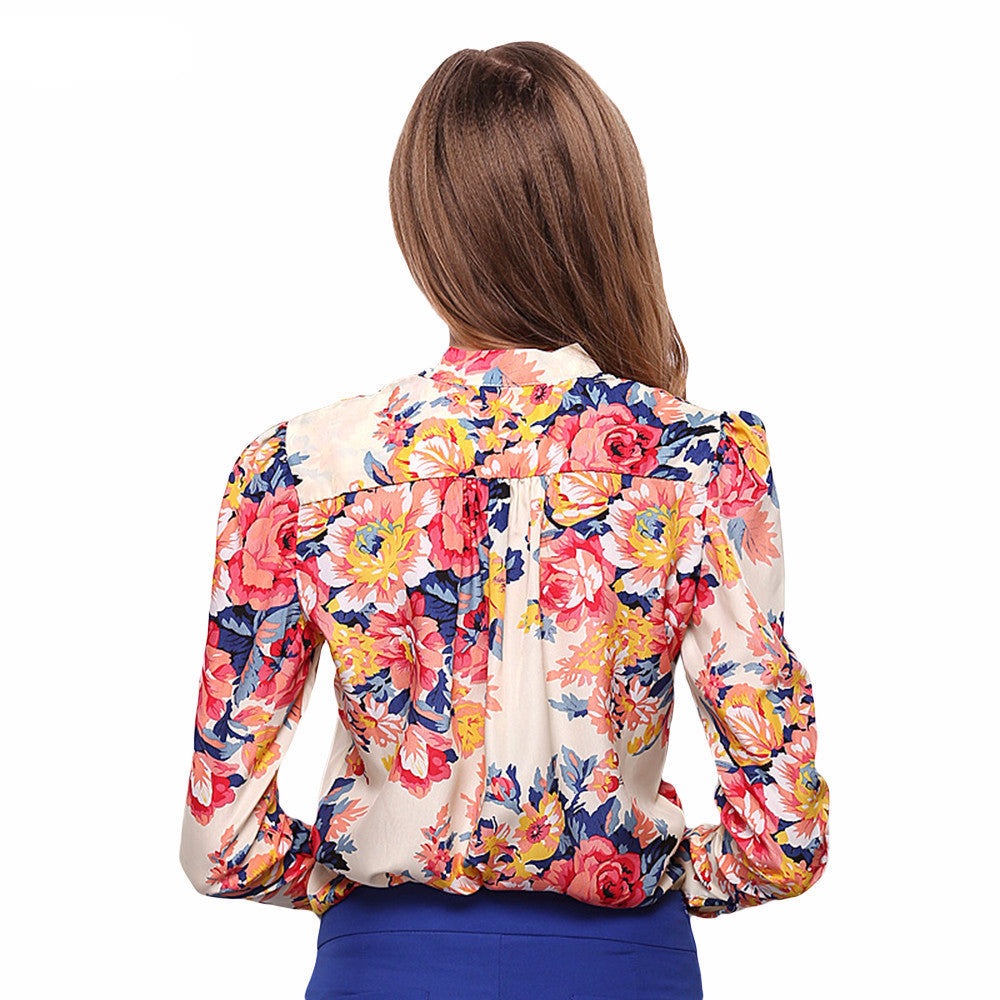 Marisol Floral Print Long Sleeve Top