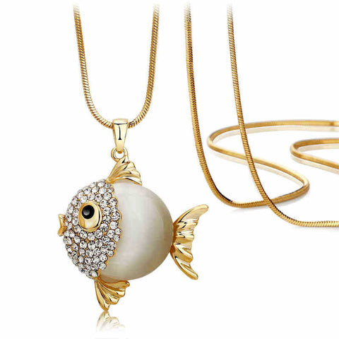 Golden Fish Necklace