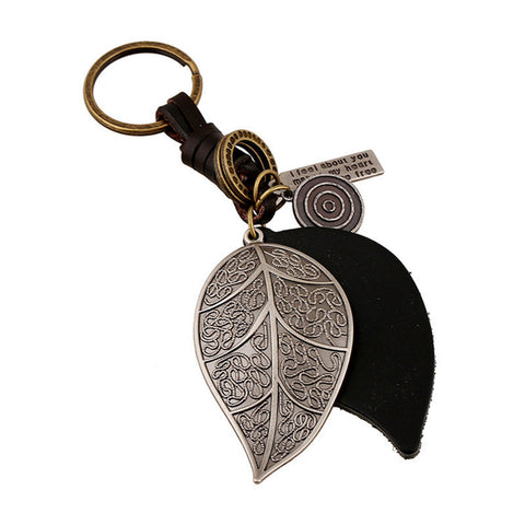 Leafy Zen Keychain