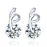Swirl Crystal Earrings