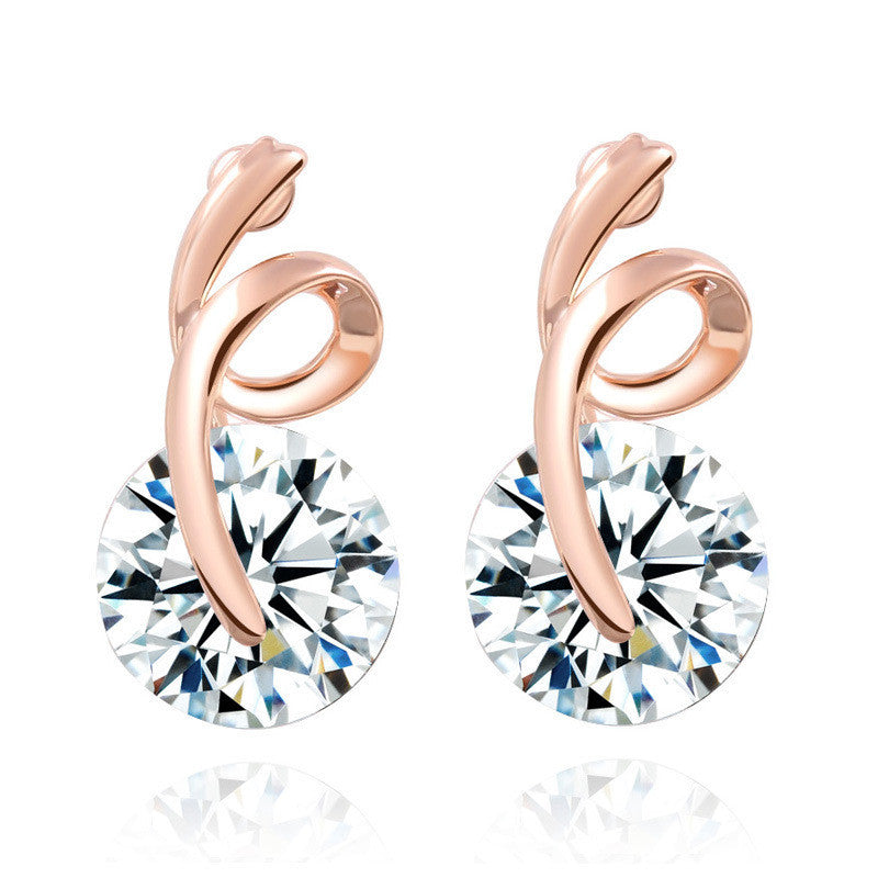 Swirl Crystal Earrings