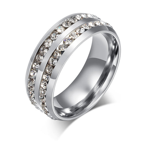 Crystal Stripes Ring