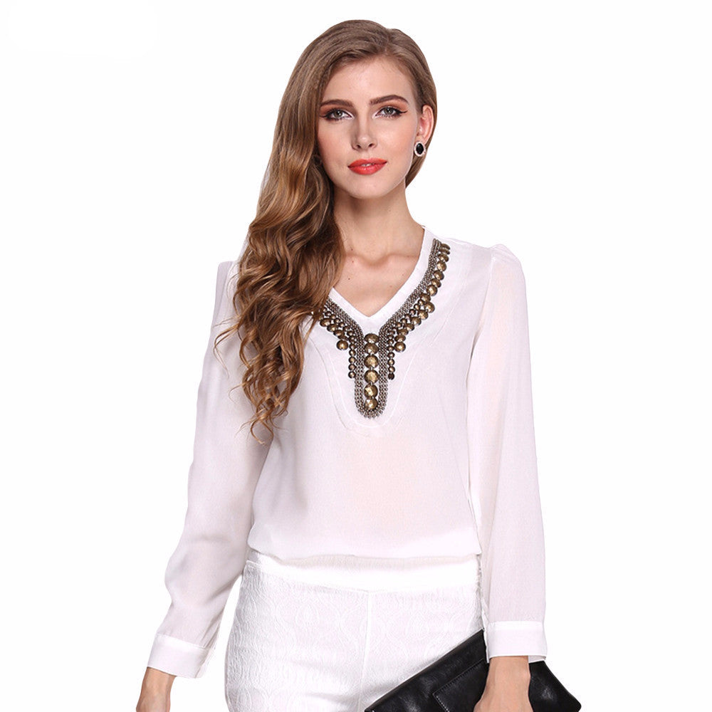 Liara Chiffon Long Sleeve Top