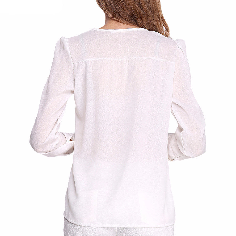 Liara Chiffon Long Sleeve Top