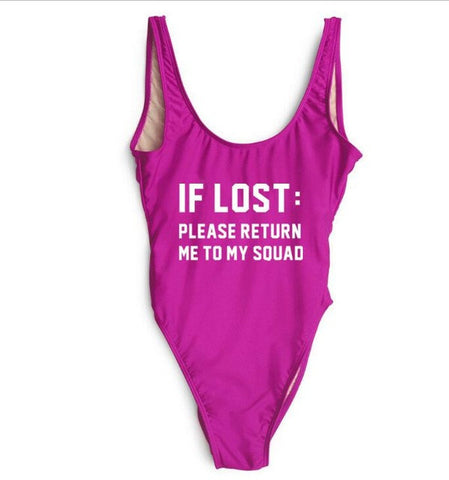 If Lost Swimsuit Purple