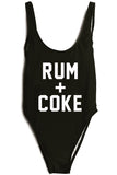 Rum + Coke Swimsuit  Black