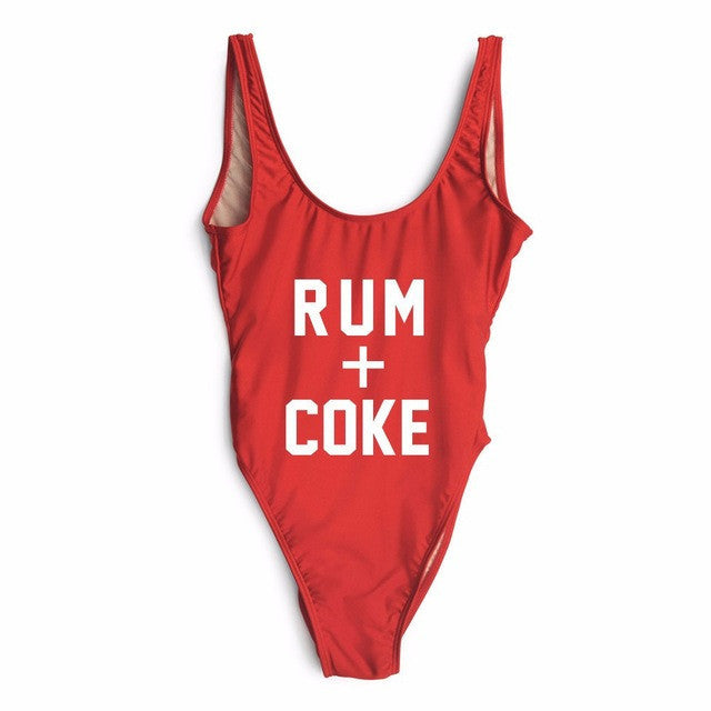 Rum + Coke Swimsuit  Red