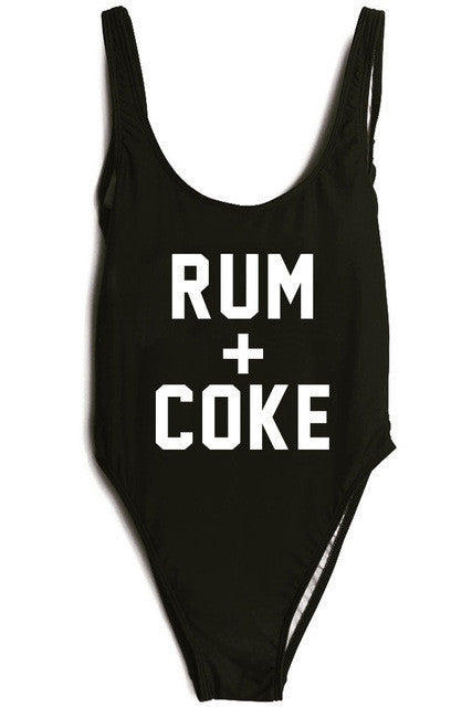 Rum + Coke Swimsuit  Black