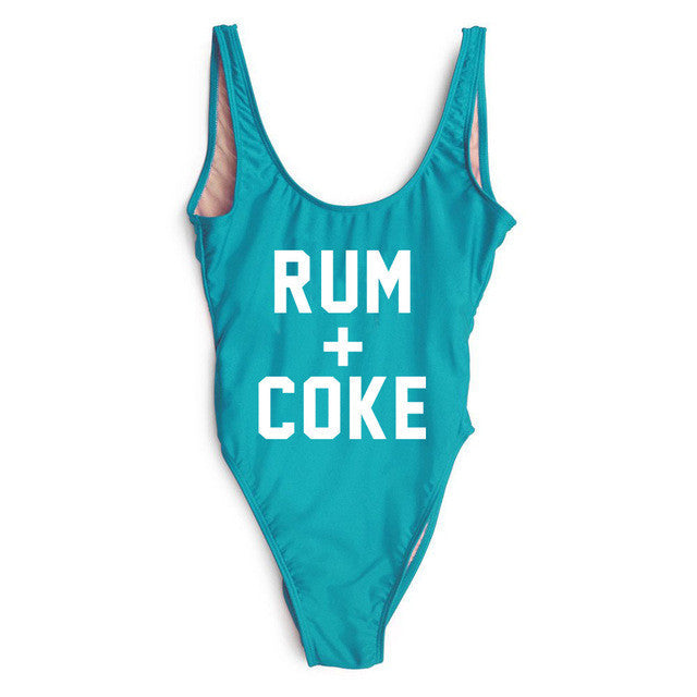 Rum + Coke Swimsuit Blue
